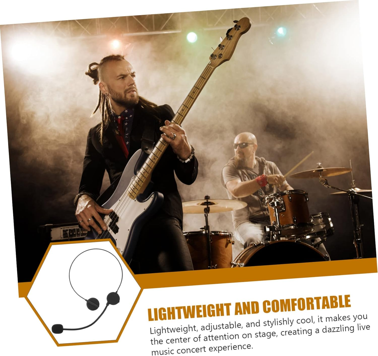 Hohopeti 2Pcs Fake Headphone Props Plastic Singer Headset Cosplay Costume for Child image number 6