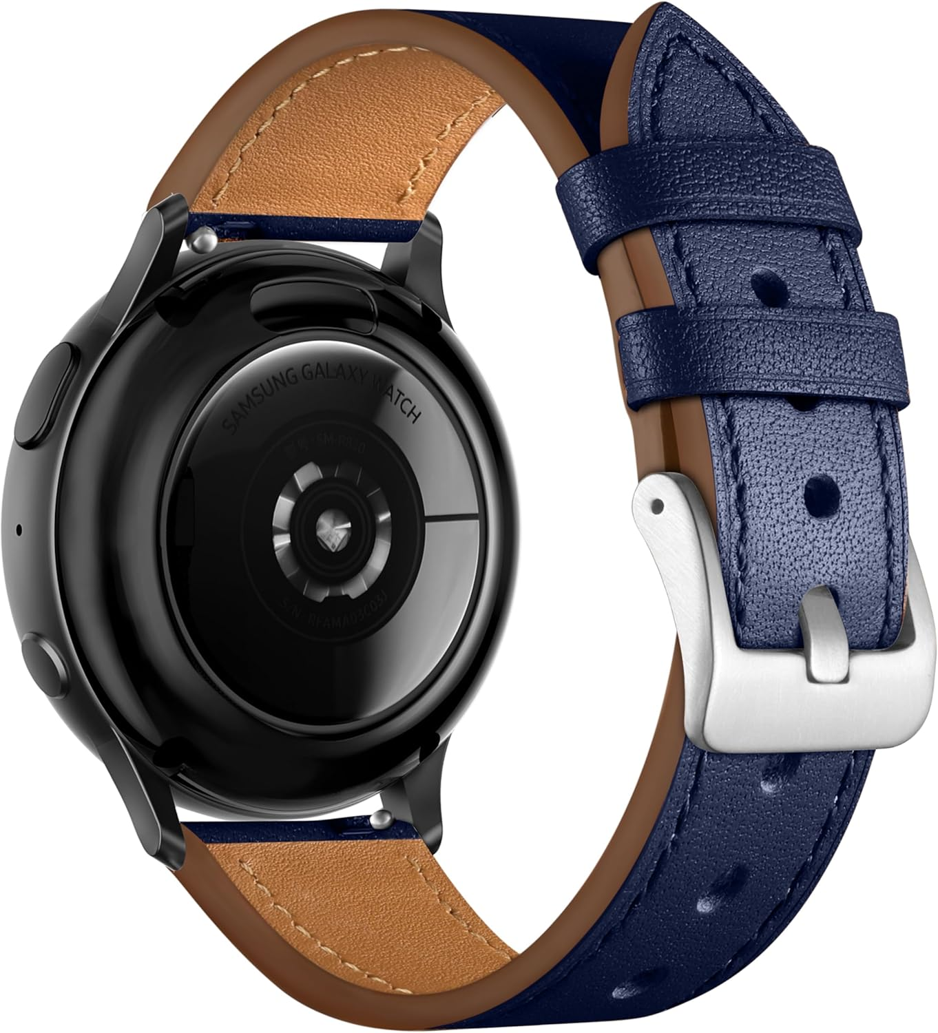 Getino Leather Bands Compatible with Samsung Galaxy Watch 7 FE 6 5 4 Band 40Mm 44Mm/Watch 5 Pro Band 45Mm/Galaxy 6 Classic 43Mm 47Mm, Top Grain Genuine Leather 20Mm Watch Strap Women Men