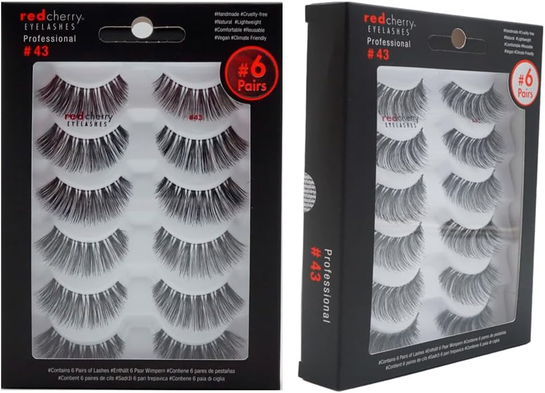 Red Cherry #43 False Eyelashes (Pack of 12 Pairs) image number 5