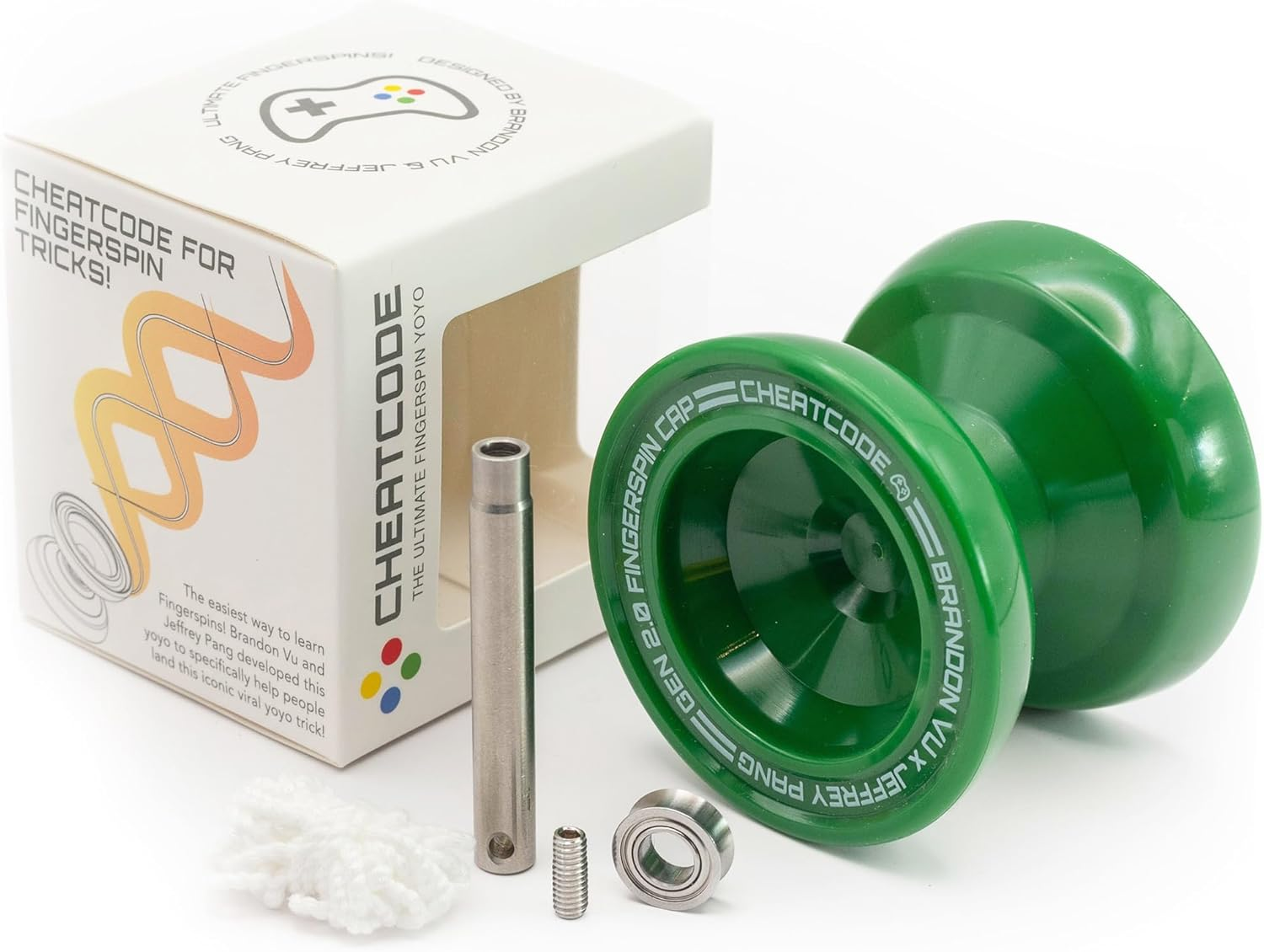 CHEATCODE Beginner Yoyo by Brandon Vu - Unresponsive Yoyo for Kids, Teens, Adults (Green) image number 5