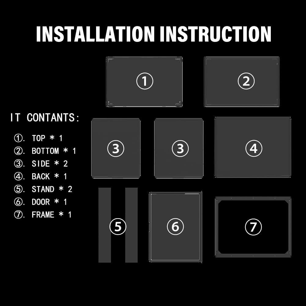 Acrylic Display Case for Collectibles, Stackable Clear Acrylic Display Box with Movable Panels for Figure,Toys, Sports Memorabilia, Wallets, Books image number 5