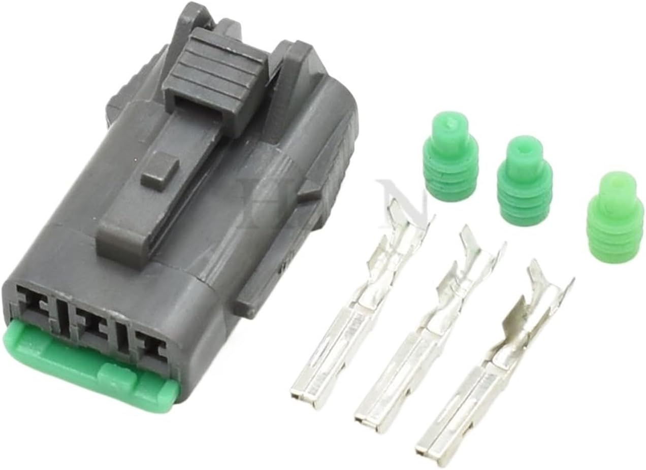 BIZOCA 3 Pin 7123-7730-40 Automotive Waterproof Connector 7222-7730-40 for RX7 13B MAP WRX Vehicle Speed Sensor Plug Pb015-03850(Dark Grey)