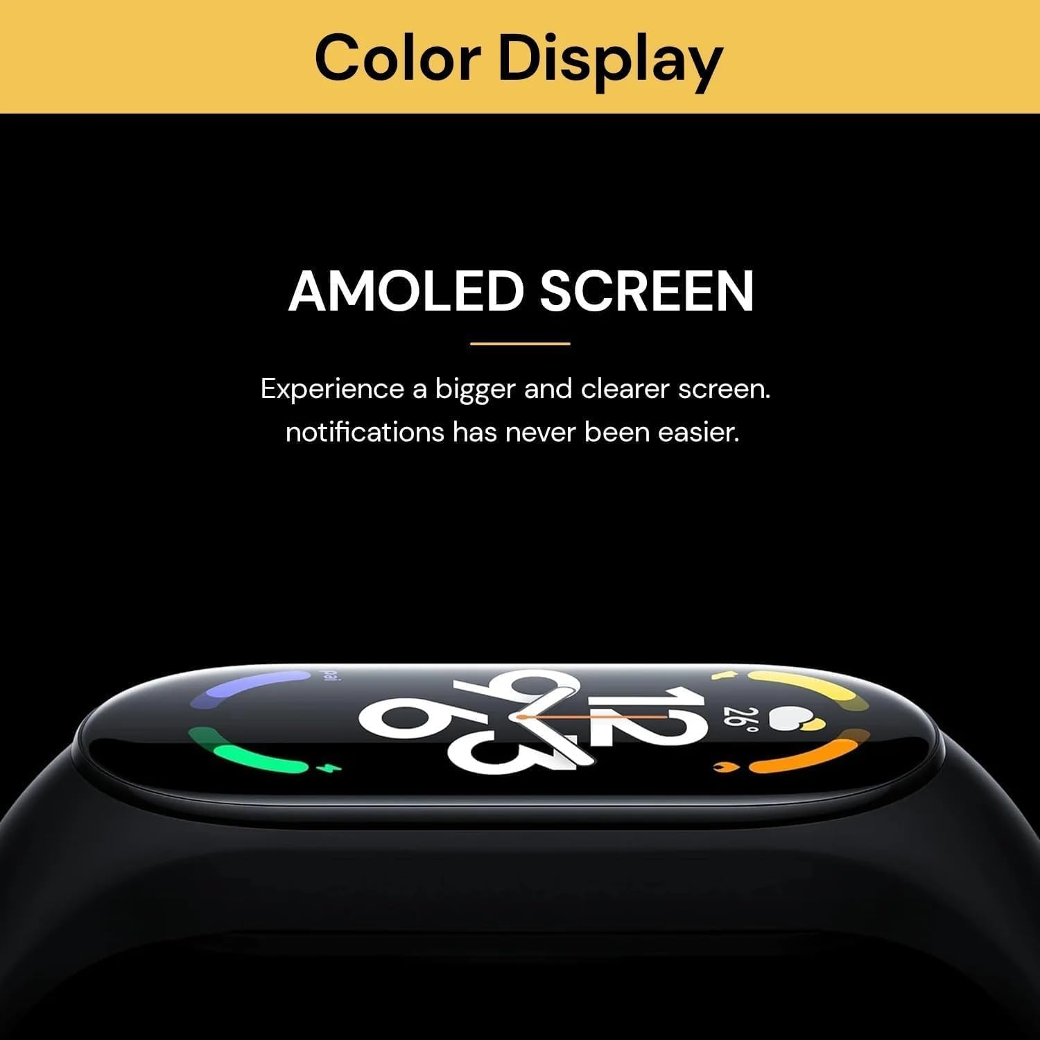 EZONEDEAL Sport Fitness Band Tracker Watch Heart Rate with Activity Tracker Waterproof Body Functions like Steps Counter, Calorie Counter, Blood Pressure, Heart Rate Monitor LED Touchscreen Black image number 4