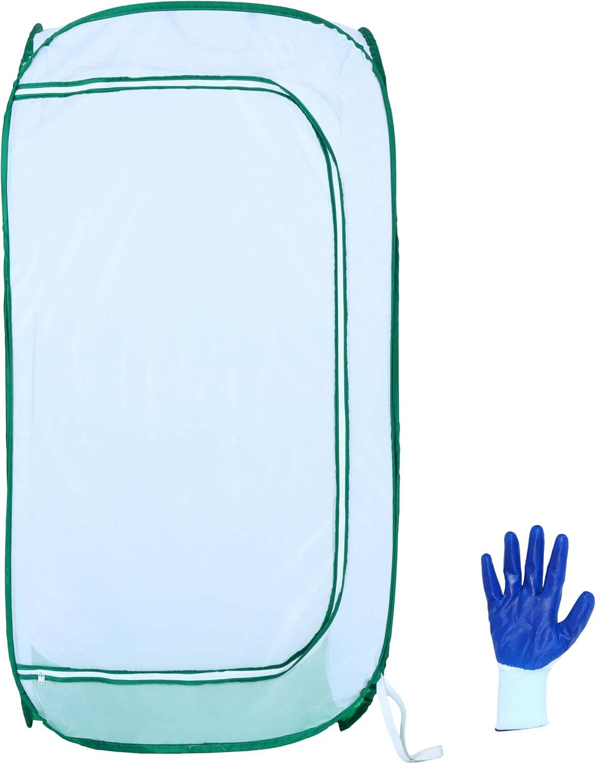 Sherfire 1.5M (59") Mesh Enclosure for Potted Plants - Large/Tall Pop-Up Tent, Collapsible, Durable Mesh, Pest Protection - Includes Storage Bag and Handy Pair of Gardening Gloves image number 5