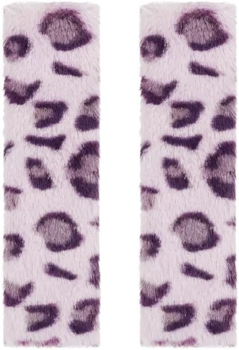 JINXU 2 Pack Seat Belt Cover Pad, Cute Plush Leopard Print Seatbelt Covers Seatbelt Shoulder for More Comfortable Driving, Plush Fluffy Soft Seat Belt Cover, Car Interior Accessories
