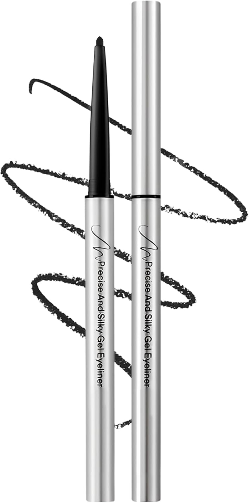 Erinde Black Gel Eyeliner, Waterproof and Long-Lasting Eyeliner Black Soft & Silky Eye Liner, Highly Pigmented Eye Make-Up, Smudge-Proof, Precise Eyeliner Vegan, Suitable for Beginners #01 image number 6