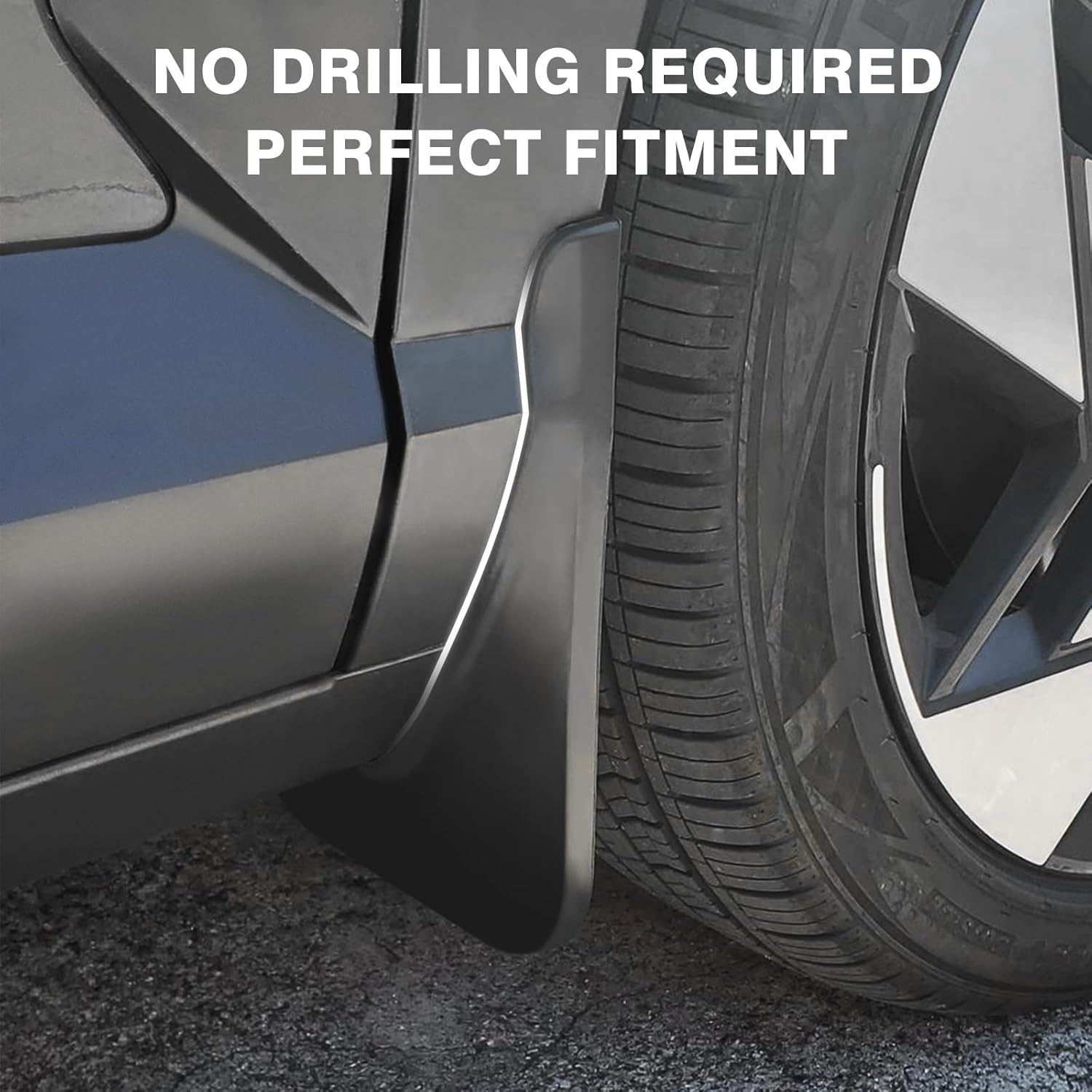 Muslogy for 2024 Kona Mud Flaps Splash Guards Front & Rear 4Pcs Fender Flaps No Drilling Required Compatible with Hyundai Kona 2024 Accessories