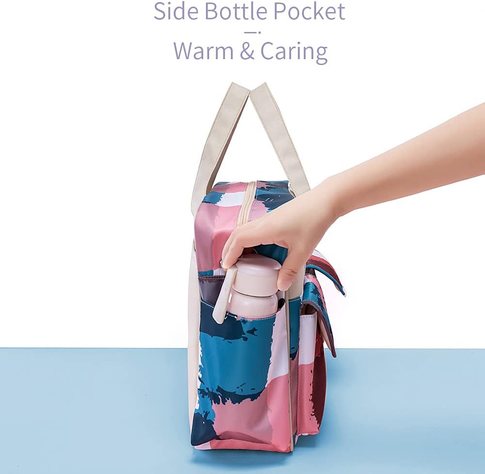 RAYWE Portable Diaper Bag Handbag Mummy Bag Travel Bag for Newborn Infant Necessities Supplements