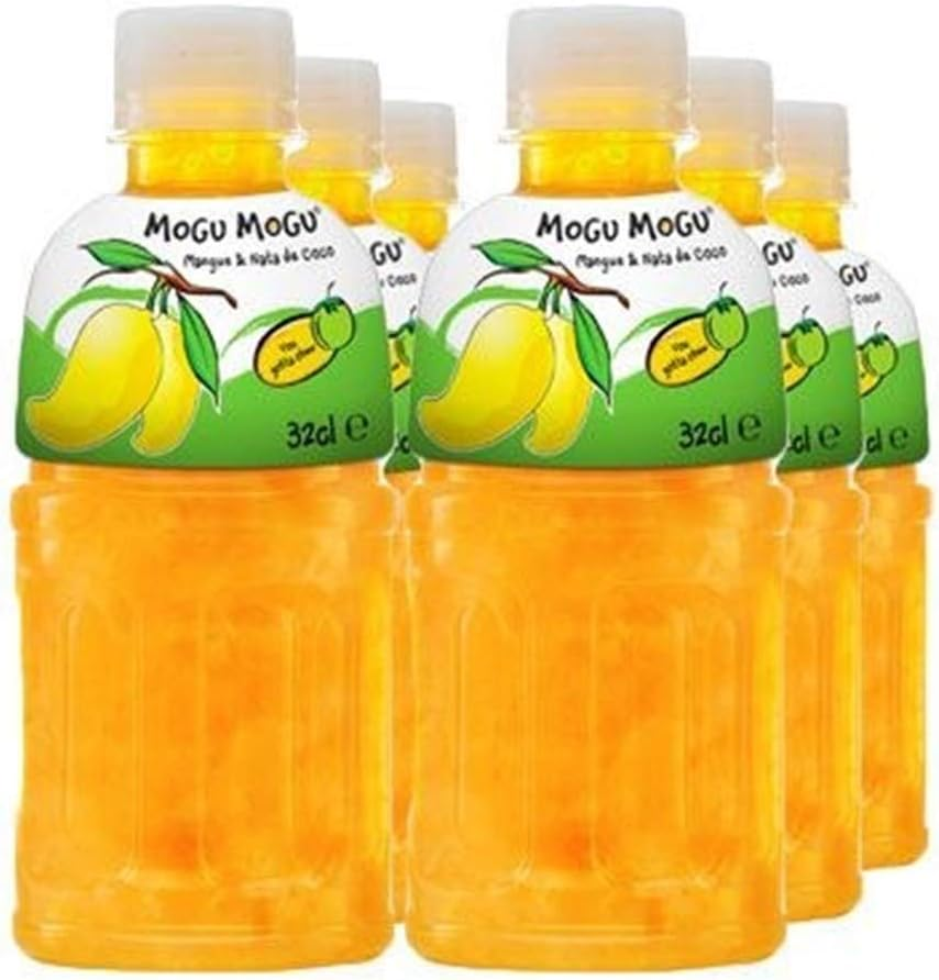 Mogu Mogu Mango Drink W/Nata De Coco 320Ml 6Pack