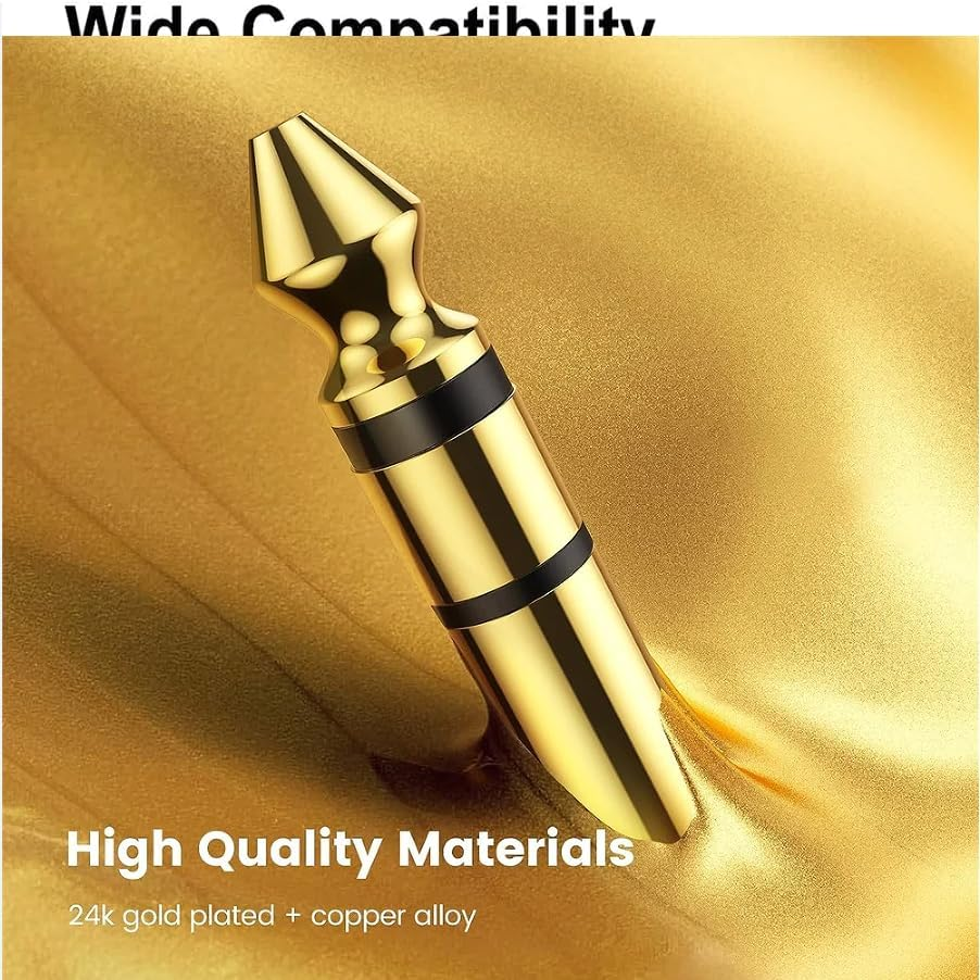 SAHENITEANA 4 Pcs 6.35 to 3.5 Headphone Adapter Jack / 3.5 to 6.35 Adapter,Audio Jack Adapter, Headphone Adapter for Aux Cable, Guitar Amplifier, Headphone, Guitar, Digital Piano Amp image number 3