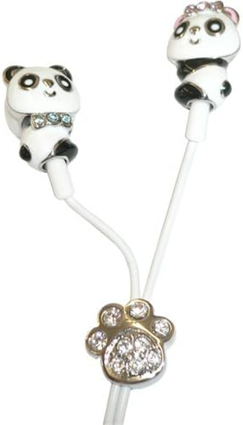 Mivy Music Butterfly Panda Earbuds round Eyes Jewel Color Rhinestone ME770C