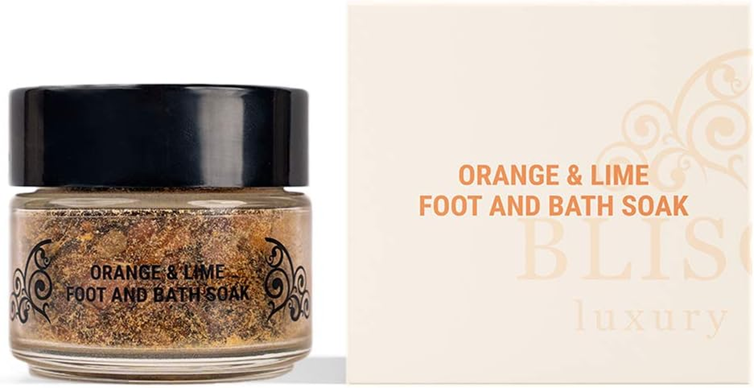 BLISCENT Orange & Lime Himalayan Salts for Bath and Foot Soak/Foot Pedicure (For Soft & Smooth Feet) - 100Grams image number 2