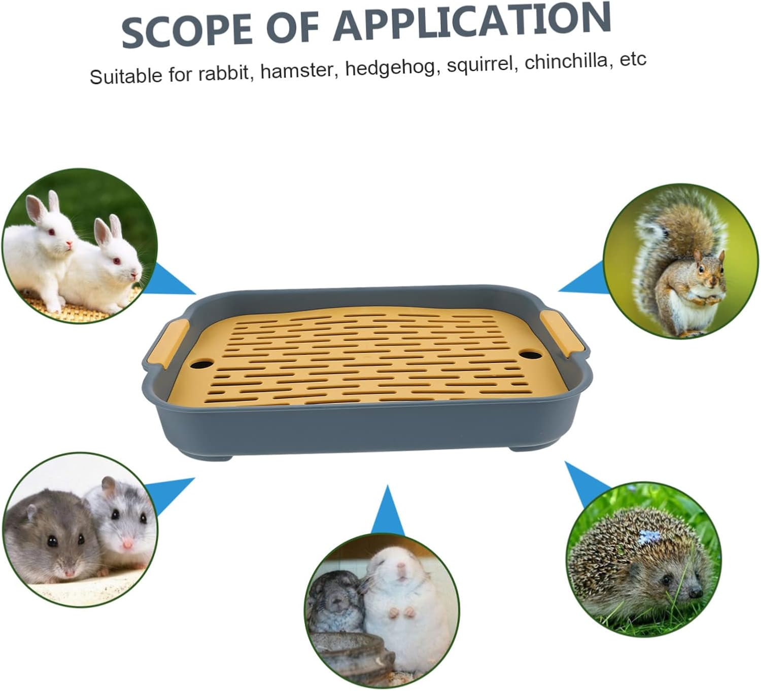 BUGUUYO Litter Box Hamster Litter Pet Toilet for Small Animals Easy to Supplies image number 3