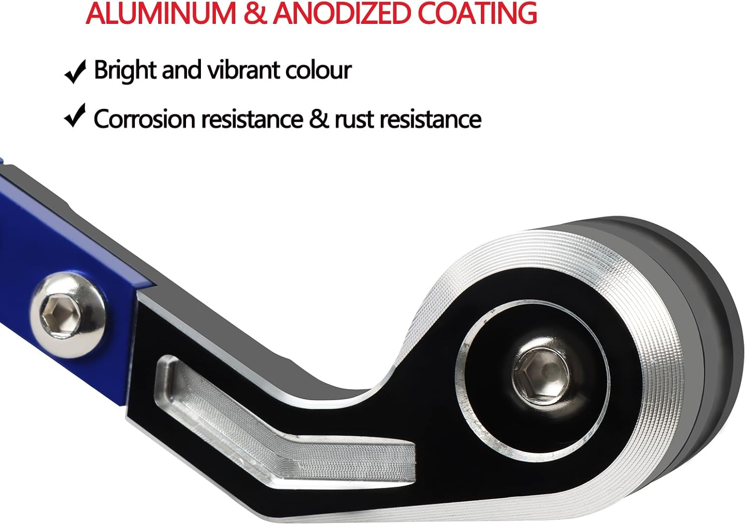 Compatible with M1000RR S1000RR 2019-2025 Brake Clutch Lever Guard CNC Aluminum Motorcycle Handlebar Levers Protector Accessories(Blue) - Blue image number 3