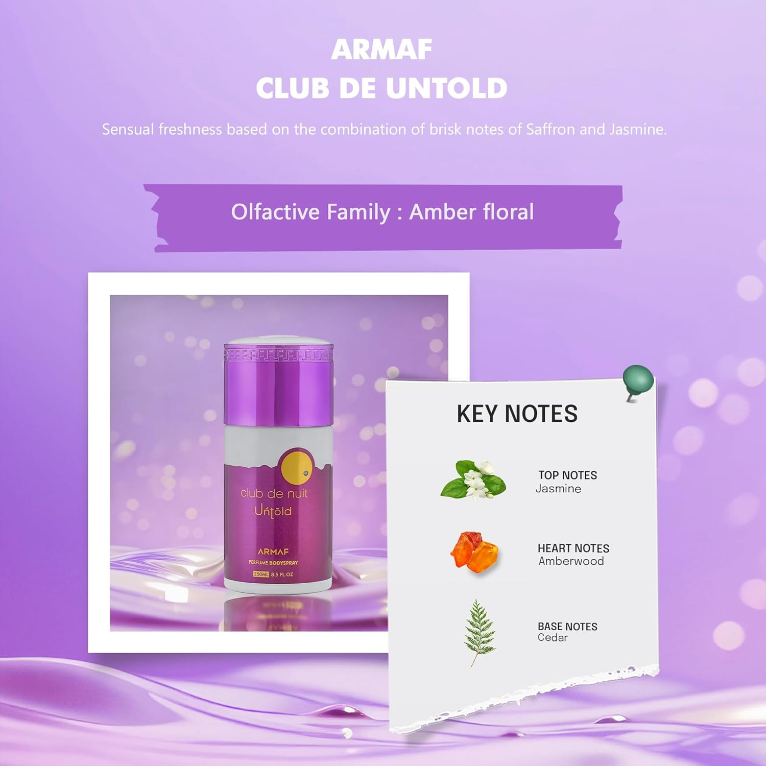Armaf Club De Nuit Untold Body for Women 250 Ml image number 1