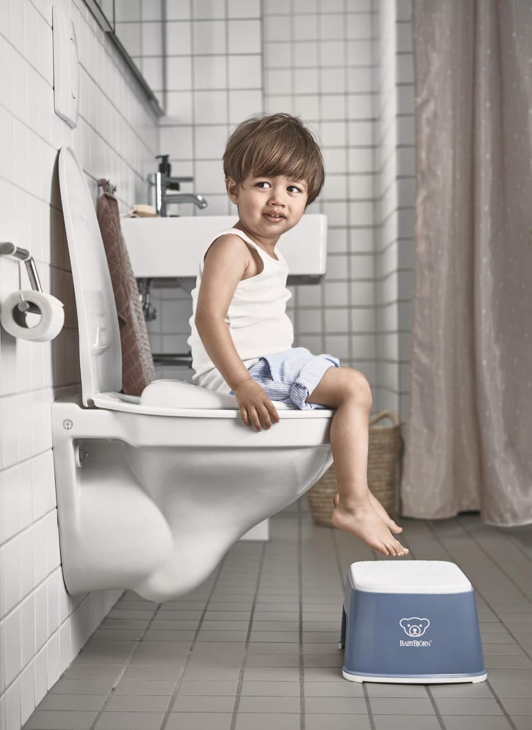 Babybj&ouml;rn Step Stool, Deep Blue/White - Deep Blue/White image number 2