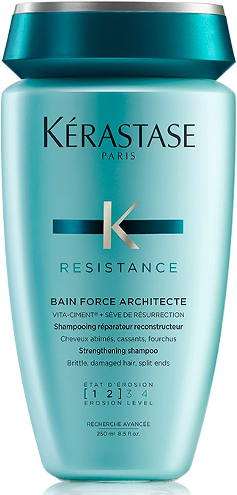 Kerastase Resistance Bain Force Architecte Shampoo for Unisex - 8.5 Oz, 255 Ml image number 5