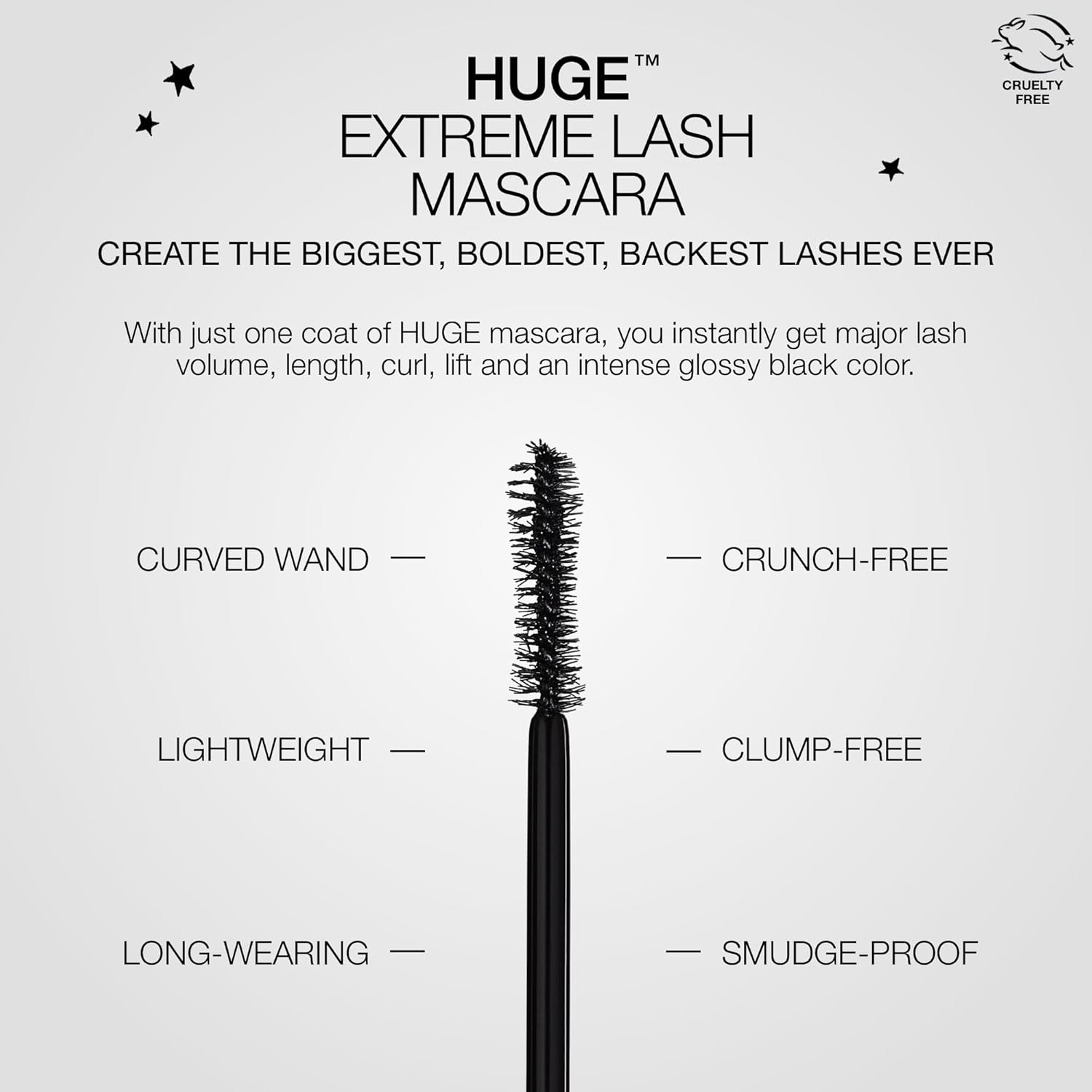 Stila HUGE Extreme Lash Mascara - Black by Stila for Women - 0.44 Oz Mascara, 13.2 Milliliters image number 3