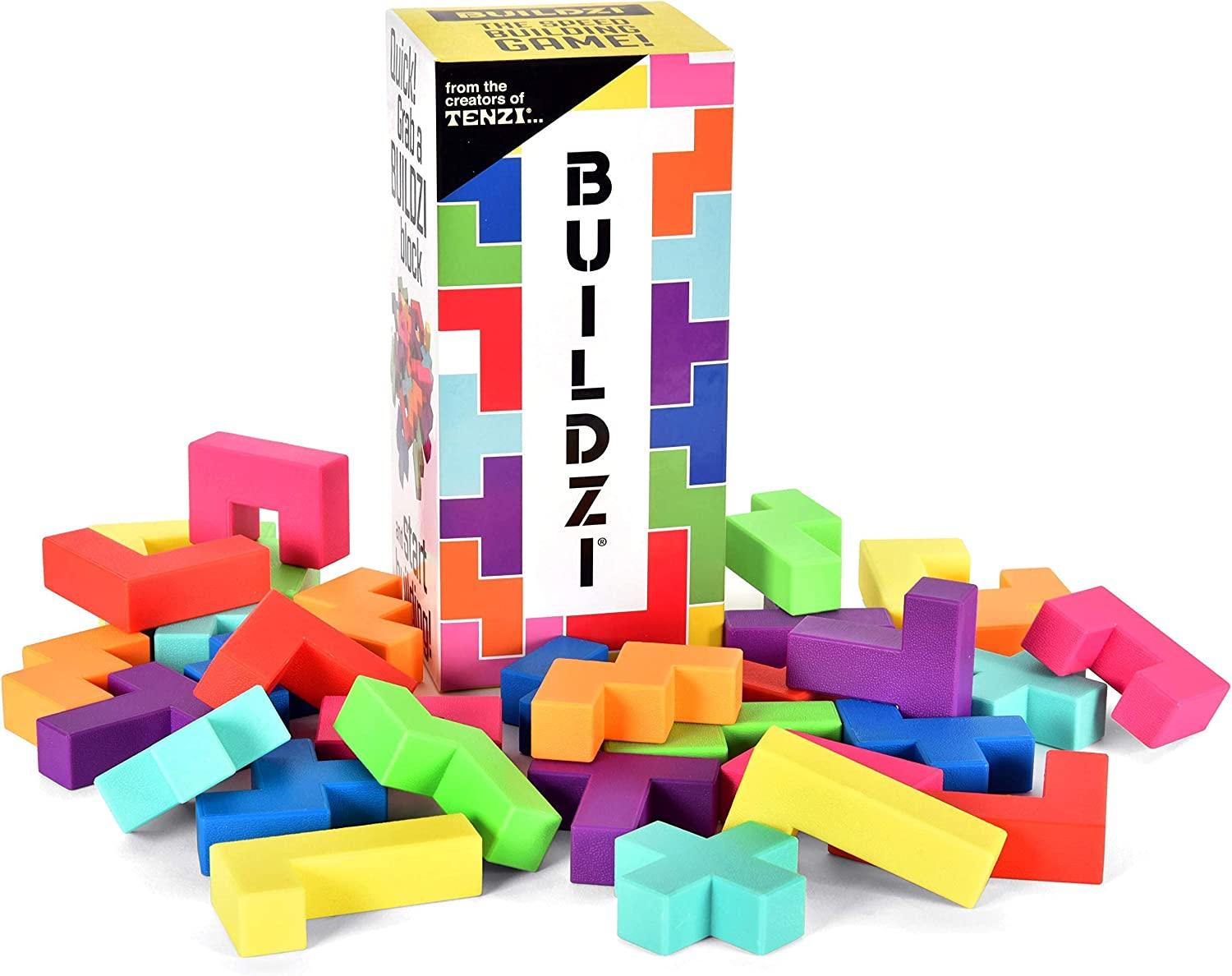 BUILDZI - the Fast Stacking - Nerve Racking - Block Building Game by Carma Games - Ages 6 to 96 image number 6