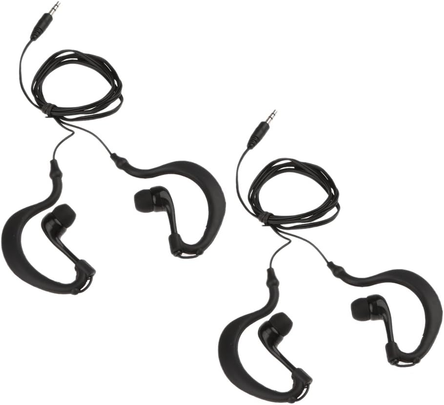 2 Pieces 3.5Mm Earhook Sport Waterproof Earphone Headphone for MP3 image number 2