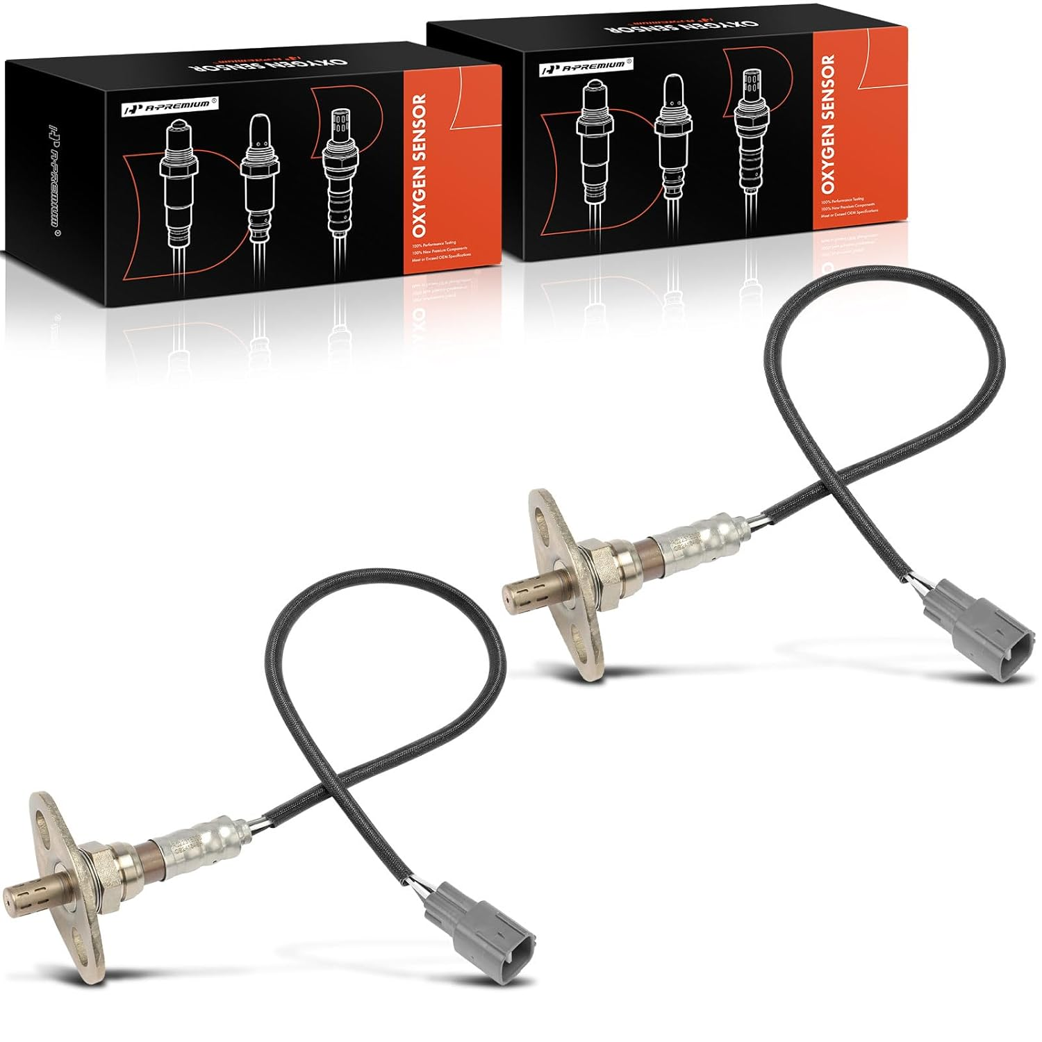 A-Premium O2 Oxygen Sensor for Lexus LX470 1998-2005 Toyota 4Runner Sequoia T100 Tacoma Tundra 2-PC Set image number 5