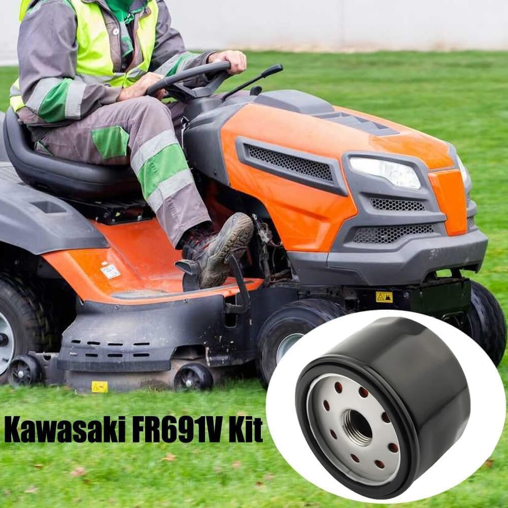FR691V Oil Change Kit 49065-7007 49065-0721 Oil Filter for Kawasaki FR691V FR730V FR651V FR600V FX600V FS691V FS651V 492932 492932S 492056 695396 696854 7045184, Pack of 2 image number 4