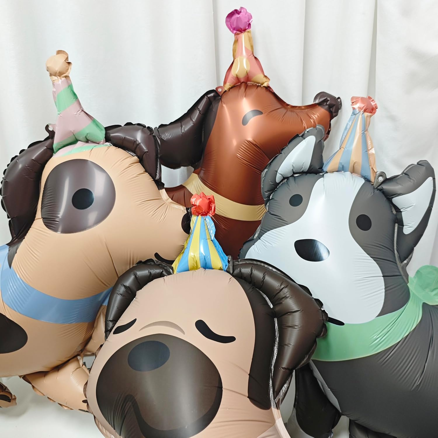 4PCS Animal Dog Balloons Dog Birthday Balloons Pet Dog Balloons Cute Puppy Foil Mylar Balloons for Kids Gift Dog Themed Birthday Baby Shower Pet Party Decorations image number 2