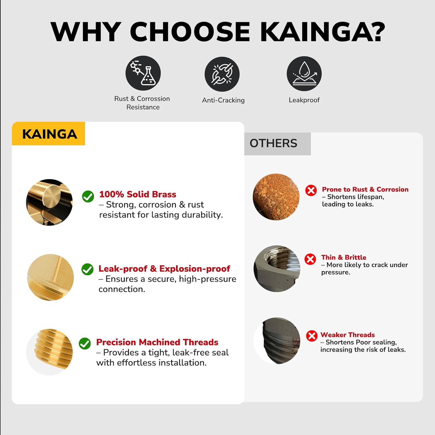 90 Degree Elbow, 3/8" NPT Male &times; 3/8" NPT Female Brass Pipe Fitting, Barstock Street Elbow Adapter for Propane, Oil, Gas, Air Flow Systems, Corrosion Resistant, 1200 PSI Rated, 1 Pack image number 1