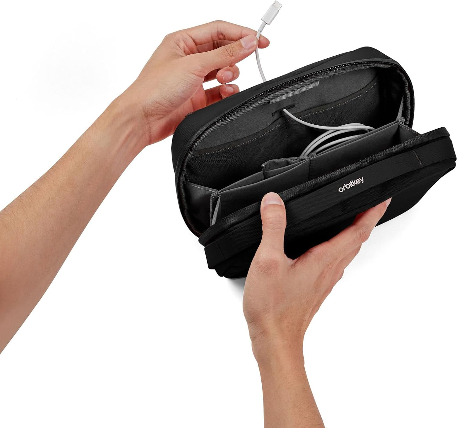 Orbitkey 2-In-1 Tech Pouch - Black image number 4