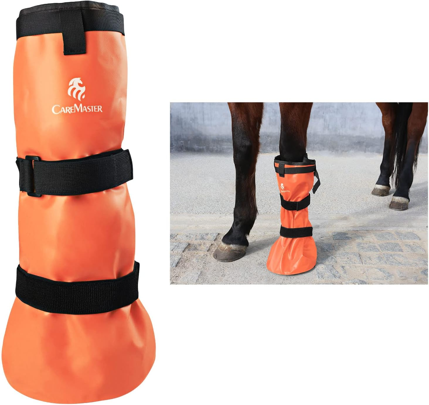 Caremaster Easy Use Hoof Soaking Boot for Horse Soaker Bag Equine Soaking Boot Hooves Care Treatment Bucket Soaker Sack