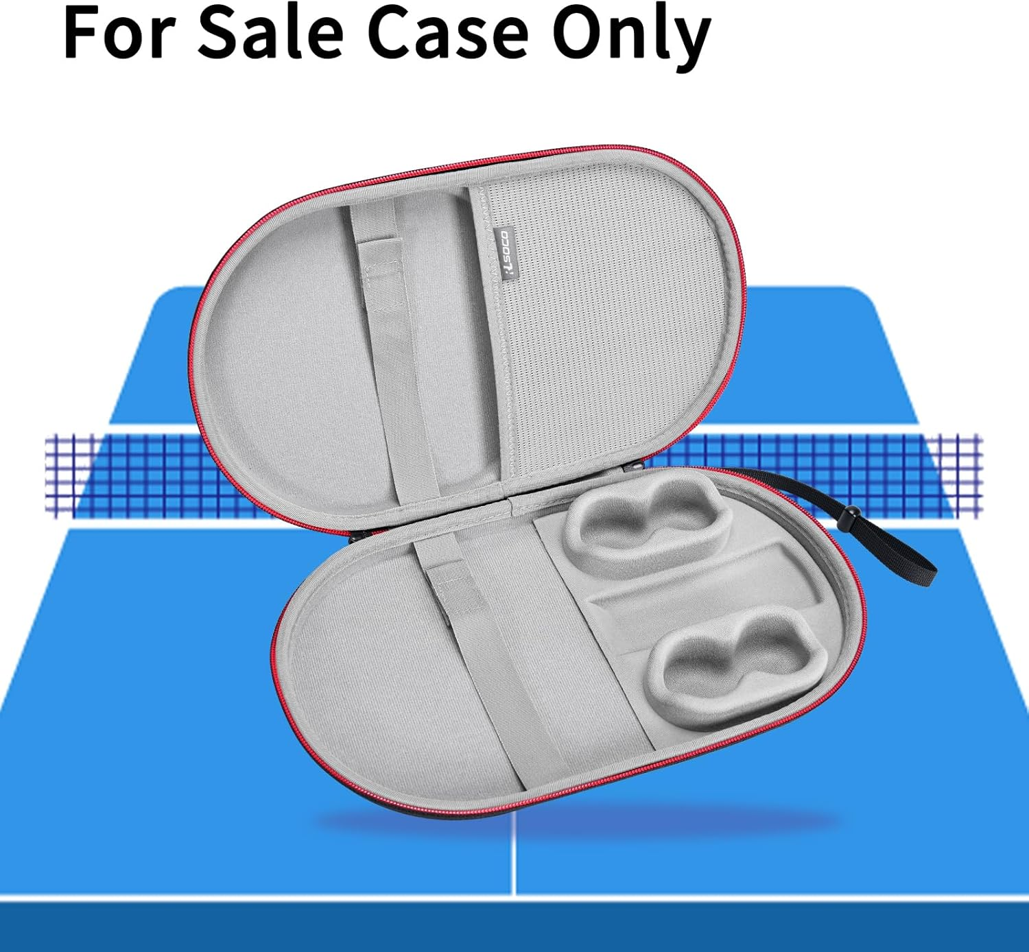 RLSOCO Carrying Case for Ping Pong Paddles/Table Tennis Paddles, Fits for 2 Paddles and 4 Balls (Case Only) image number 1