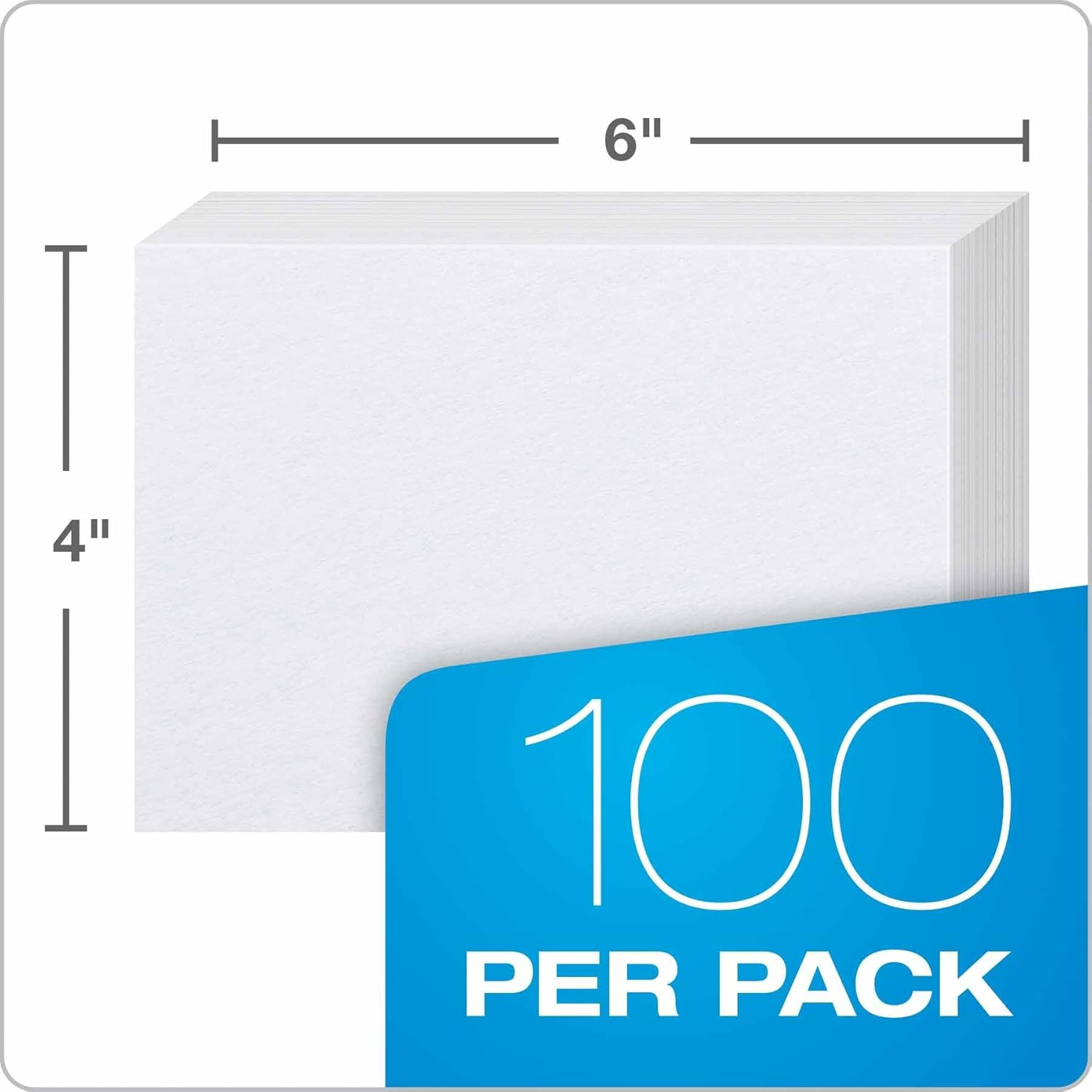 Oxford Blank Index Cards, 4 X 6 Inches, White, 10 Packs of 100 (40)