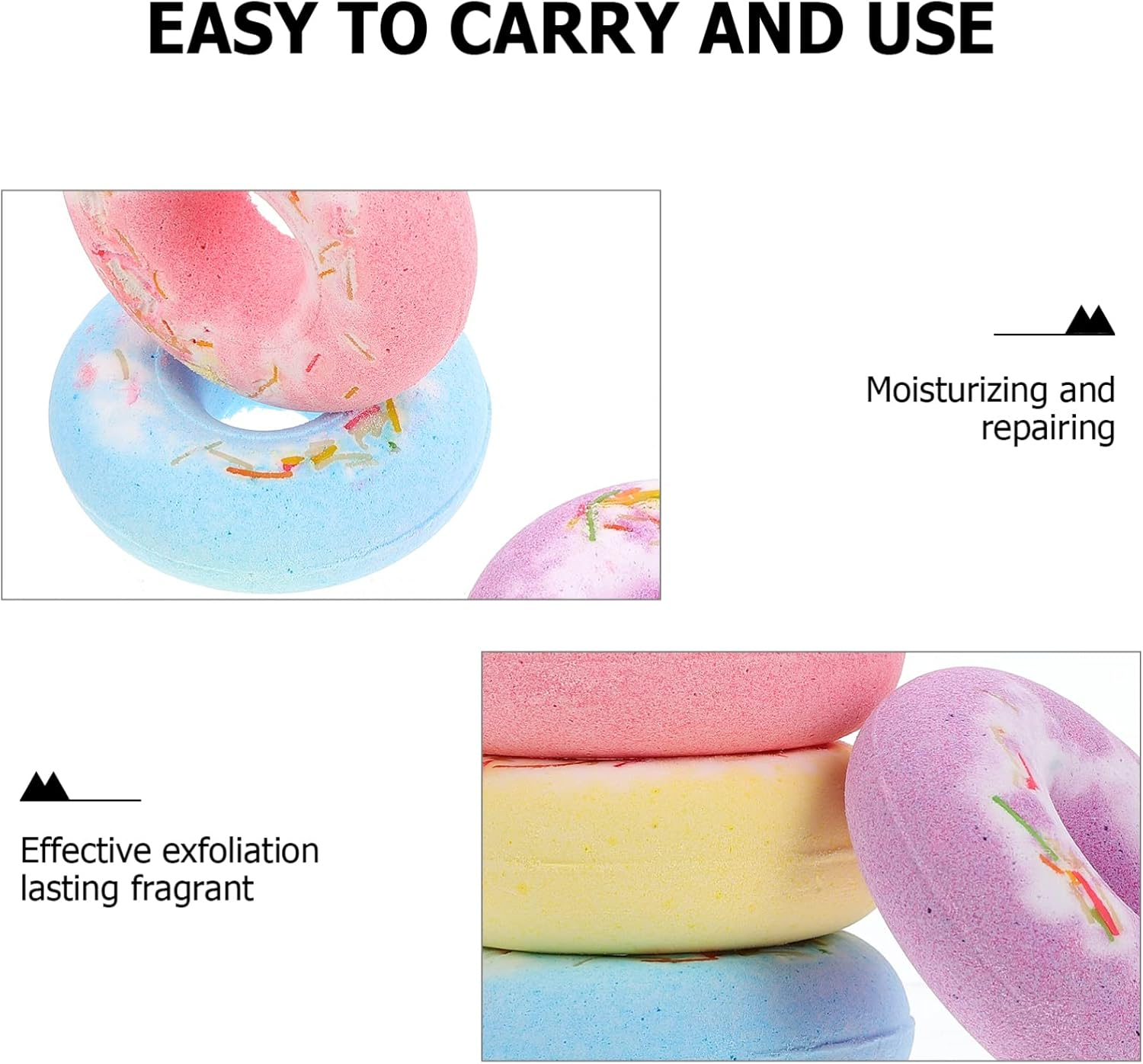 4Pcs Salt Natural for Relaxation and Skin Nourishment Random Colors for Spa Travel and Home Use image number 5