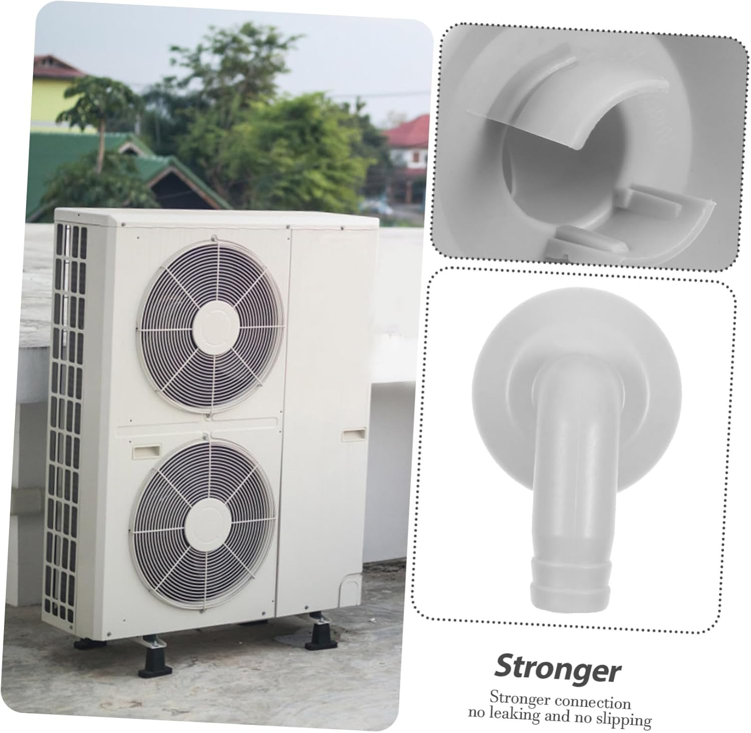 5Pcs Drain Hose Connector Elbow Fitting for Air Conditioner Durable Adapter for External Unit to Drainpipe Connection Design