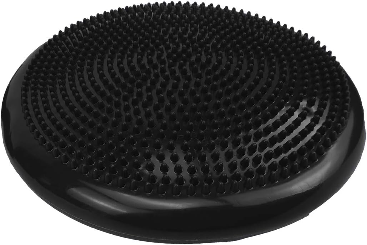 Powertrain Yoga Stability Disc Home Gym Pilate Balance Trainer Wobble Pad Cushion Black image number 1