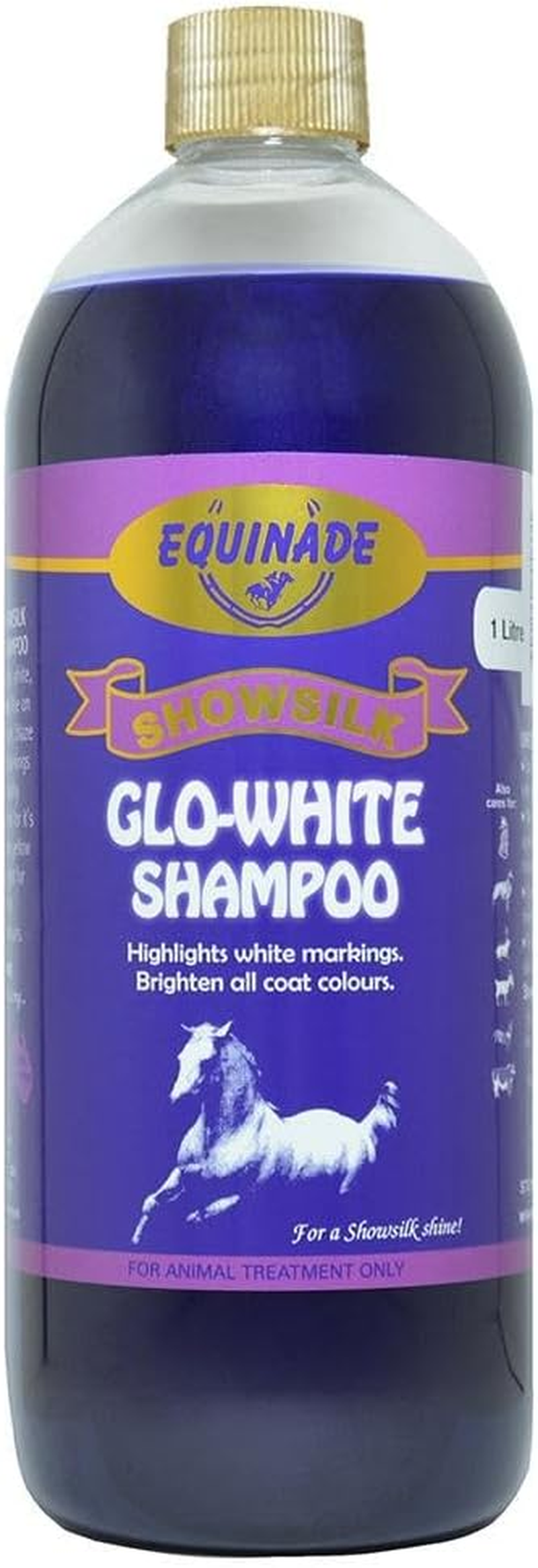 EQUINADE SHOWSILK GLO WHITE SHAMPOO 1L image number 1