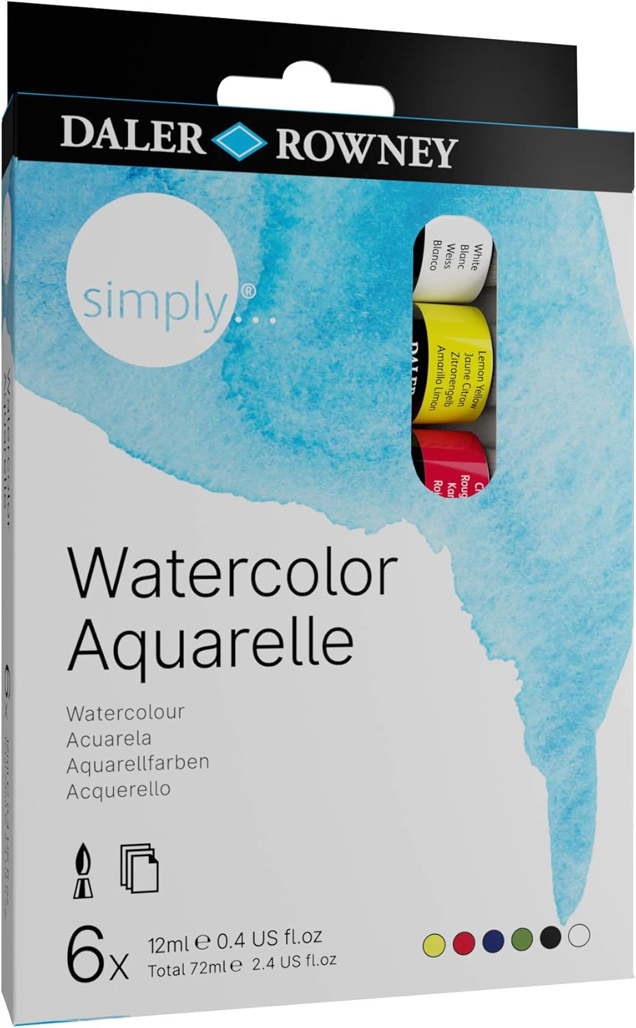 Simply Watercolour 6X12Ml Set image number 1