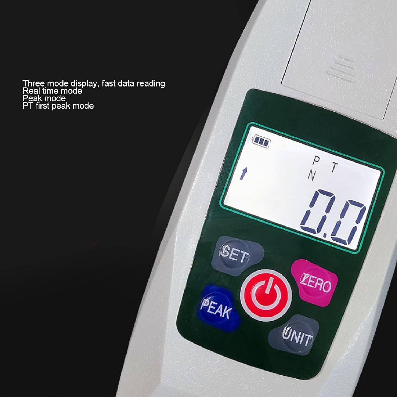 Sorandy Digital Force Gauges, Portable Push and Pull Meter Dynamometer with Auto Power Off, LCD Backlit and Storage Box/Cover, for Tension & Compression Testing, 500N/50Kg/110Lb/1800Oz image number 3