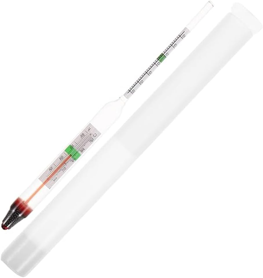 Seawater Fish Tank Density Meter, Saltwater Meter Salt and Brine Hydrometer Sea Water Quality Tester Aquarium Salinometer Aquarium Areometer Glass Plastic Sea Salt Water image number 1