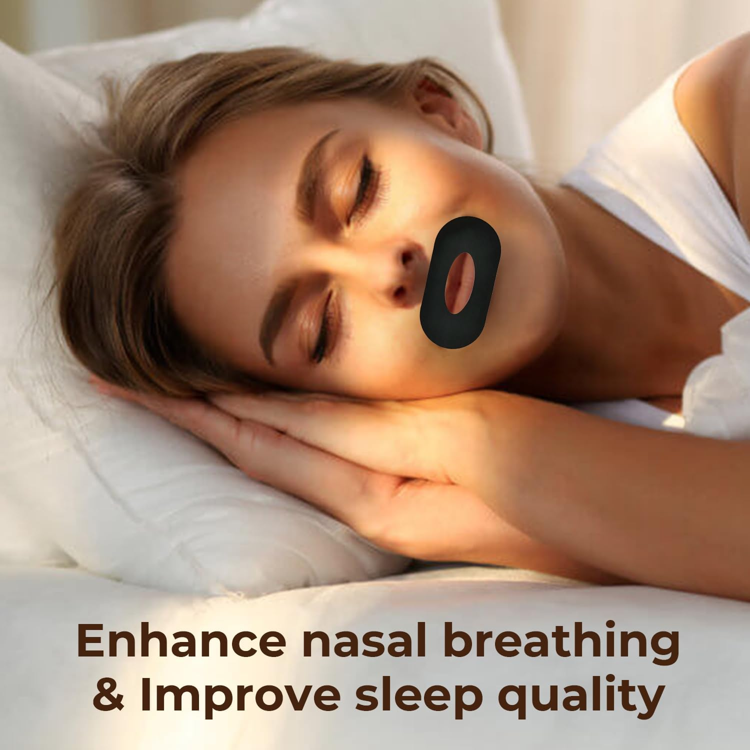 30Pcs Anti-Snoring Mouth Tape, Gentle Sleep Strips for Promoting Nasal Breath & Reducing Snoring, Hypoallergenic & Pain-Free Removal, Suitable for Sensitive Skin