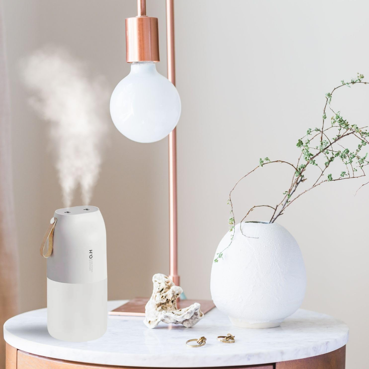 JOYFULNEST CO. Portable Humidifier &ndash; 300Ml Double & Single Mist, USB-C Rechargeable 2000Mah Battery, Quiet Night Light, Leak-Proof & Travel Humidifier for Car, Office, Bedroom, Baby & Dry Air Relief image number 3