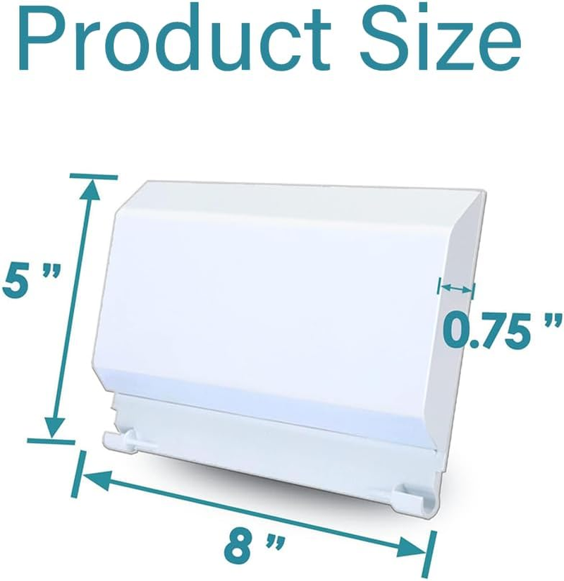 1 Pcs Skimmer Weir Flap Replacement for Admiral S-20 S-15 Automatic Pool Skimmers &ndash; Compatible with Pentair 85001500 & 25251-000-500, White Vinyl Weir Gate Flapper Door Assembly for Pool Maintenance image number 4