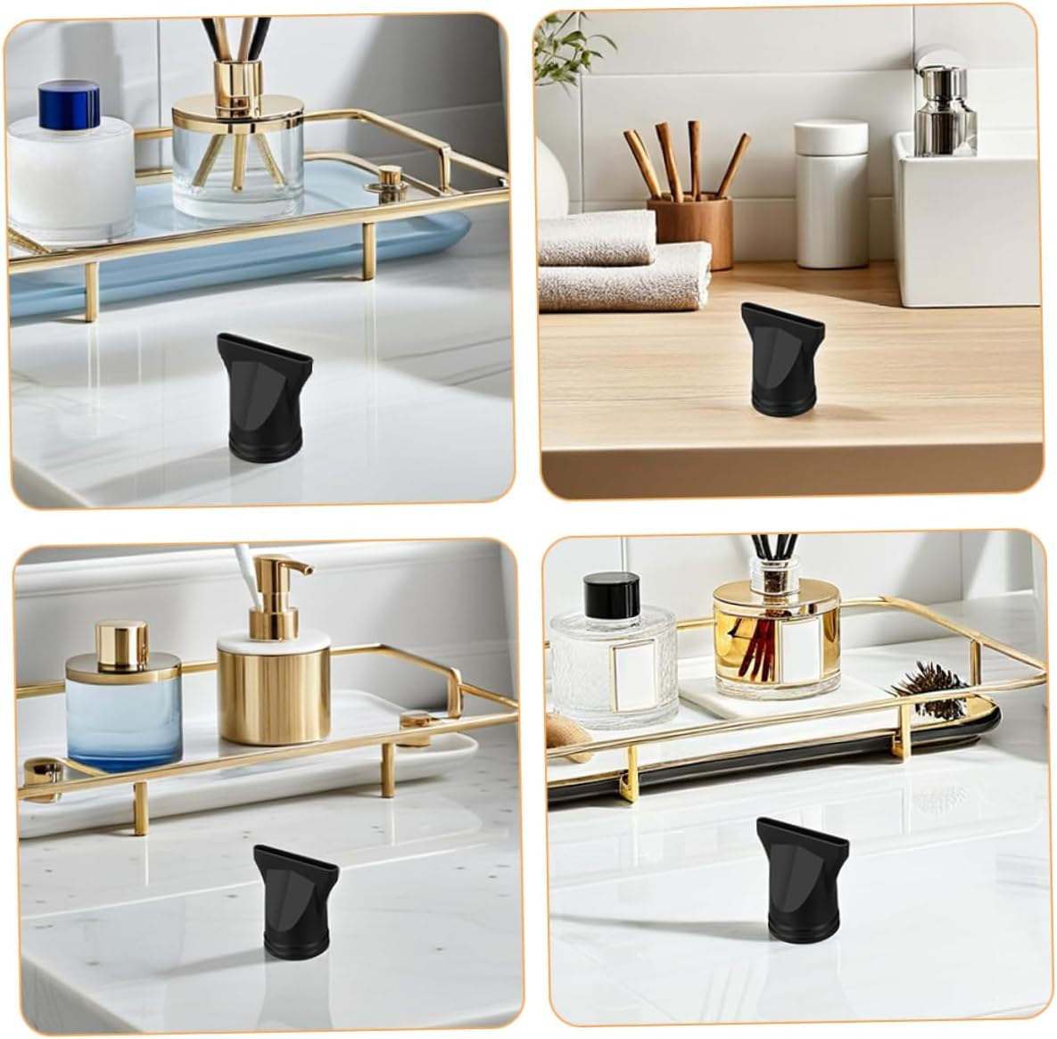 LOORGVEL 5Pcs Hair Dryer Nozzles Attachments for Hair Dryers Narrow Concentrator Nozzle Diffuser Attachment Fit Heat-Resistant Plastic image number 2