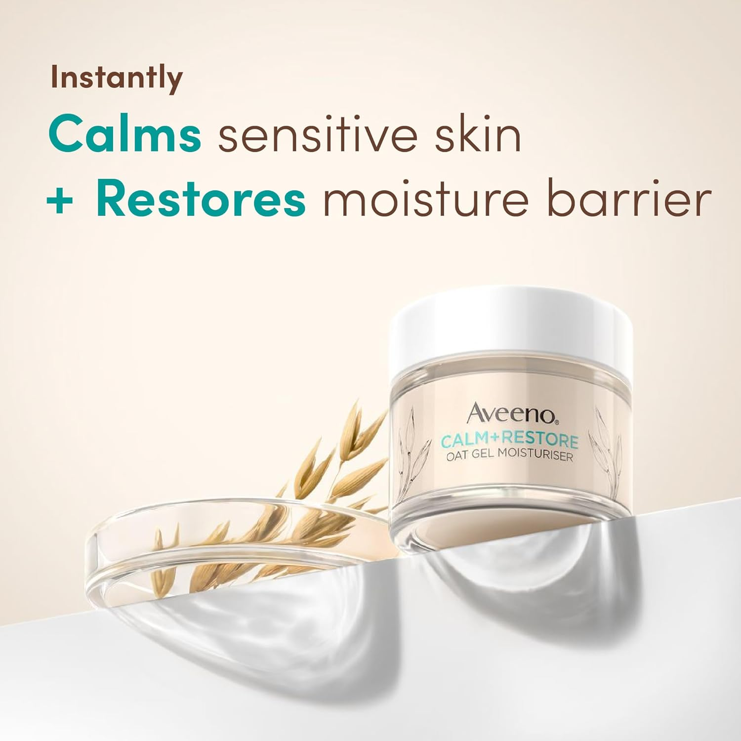 Aveeno Face Calm + Restore Sensitive Skin Nourishing Oat Cleanser 200 Ml image number 2