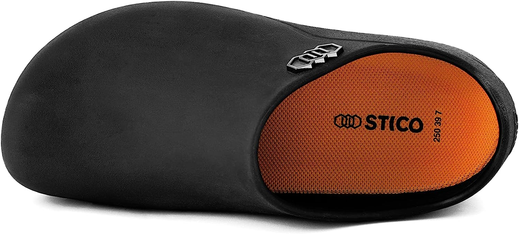 Stico Men'S Slip Resistant Chef Clogs, Professional Non-Slip Work Shoes for Restaurant Hospital Nursing Garden [Black] image number 3