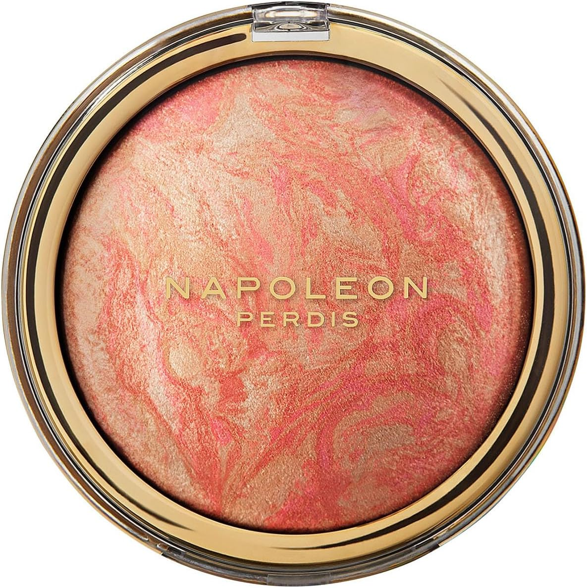 Peach Patrol Baked Highlighter & Blush Powder | Golden-Peach Glow for All Skin Tones | Luminous Finish | with Vitamin E & Jojoba Oil | Vegan + Paraben-Free | (8G) image number 1