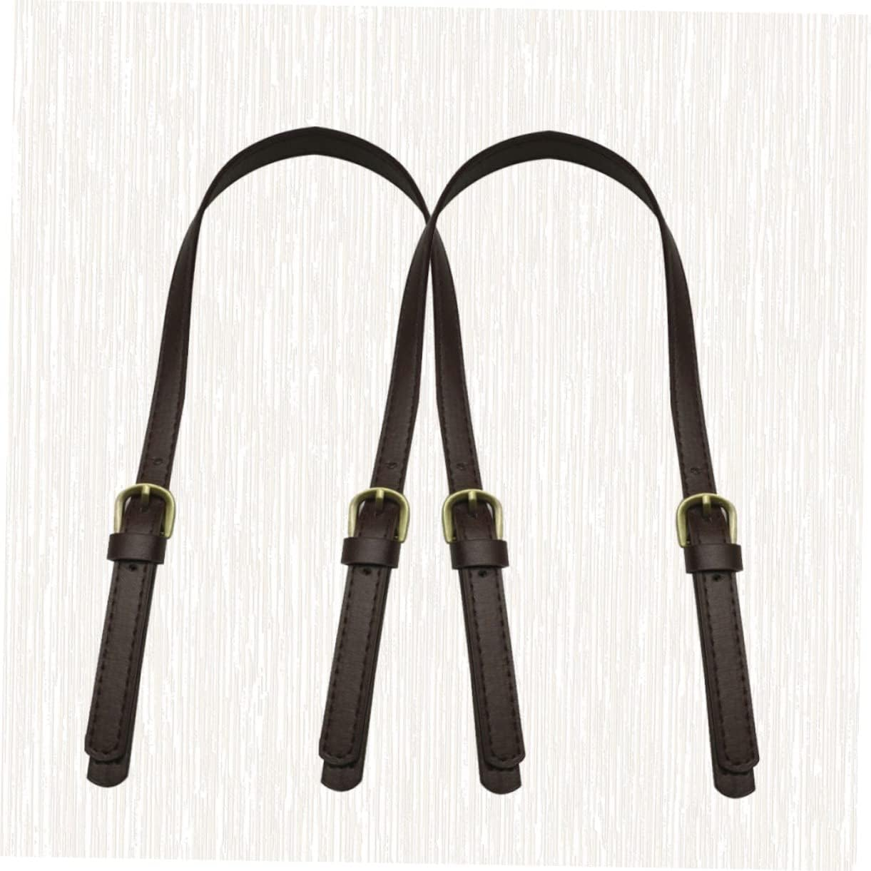 KONTONTY 2Pcs DIY Bag Belt Fashion Shoulder Bag Strap Dual Buckles Handbag Strap for Women Tote Clutch Pouch Easy to Sew image number 4