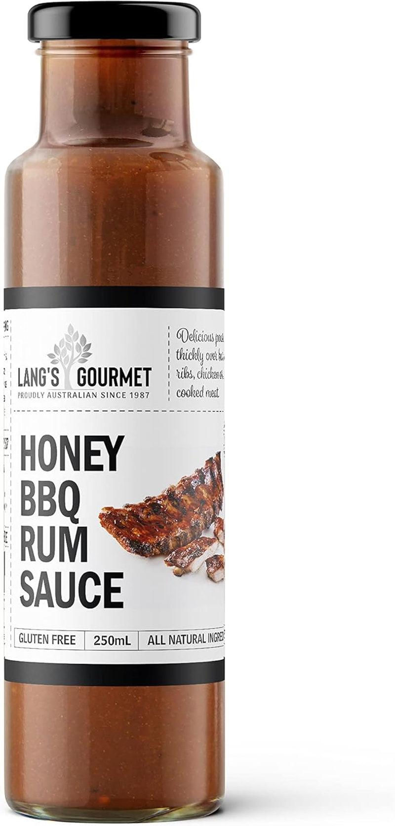 Langs Gourmet Honey BBQ Rum Sauce 250 Ml image number 1