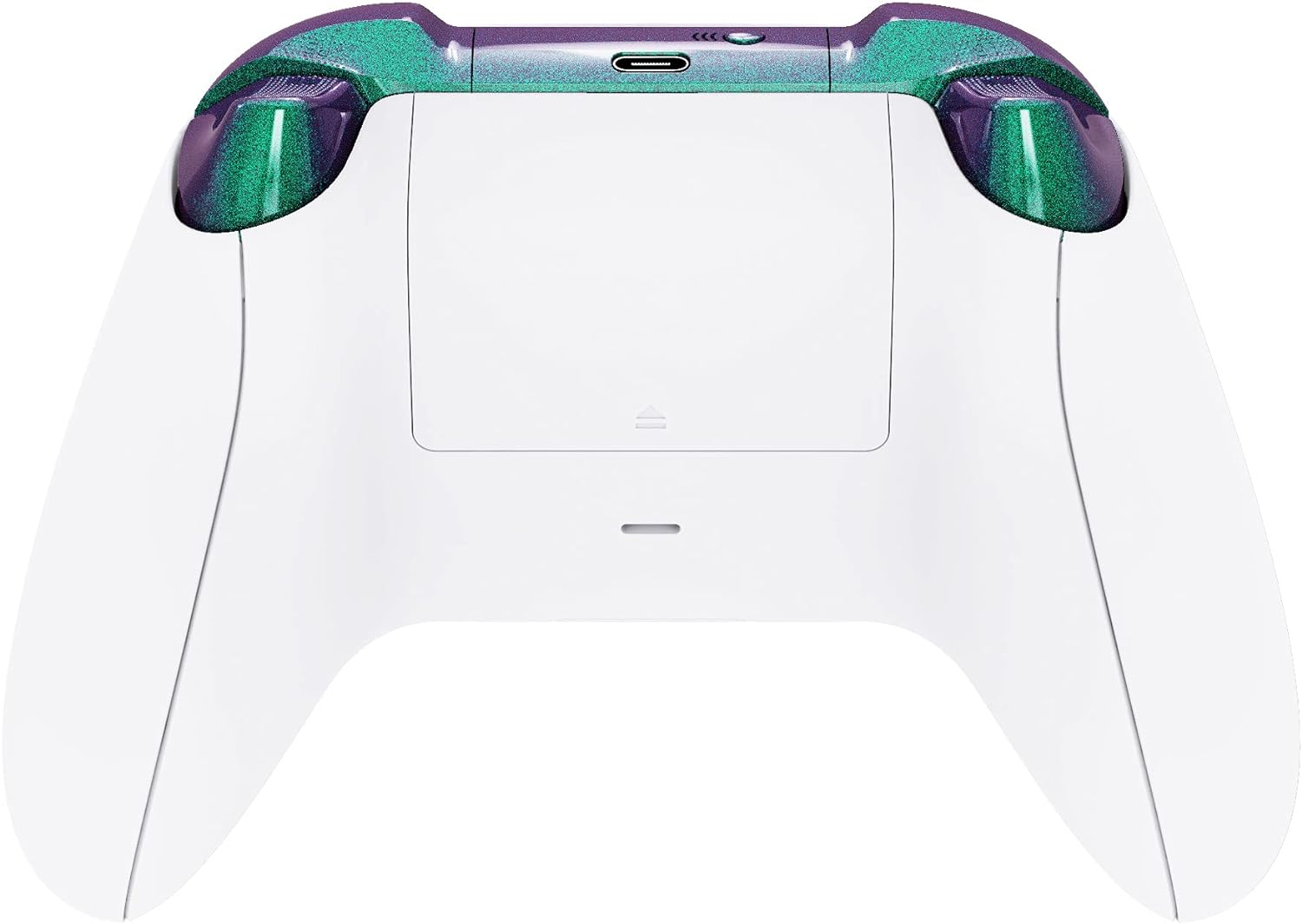 Extremerate No Letter Imprint Custom Full Set Buttons for Xbox Series X/S and Core Controller - Chameleon Green Purple Accessories, Bumpers, Triggers, Dpad, ABXY Buttons - Chameleon Green Purple image number 4