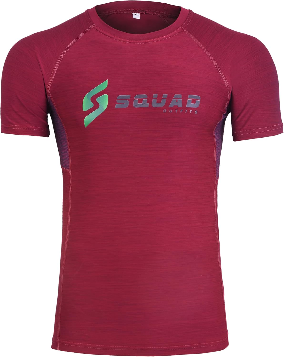 Squad Outfits Men'S Compression Shirt Cool Dry Short Sleeves Gym, Yoga, Athletic Workout Tights Base Layer Top T-Shirt image number 6